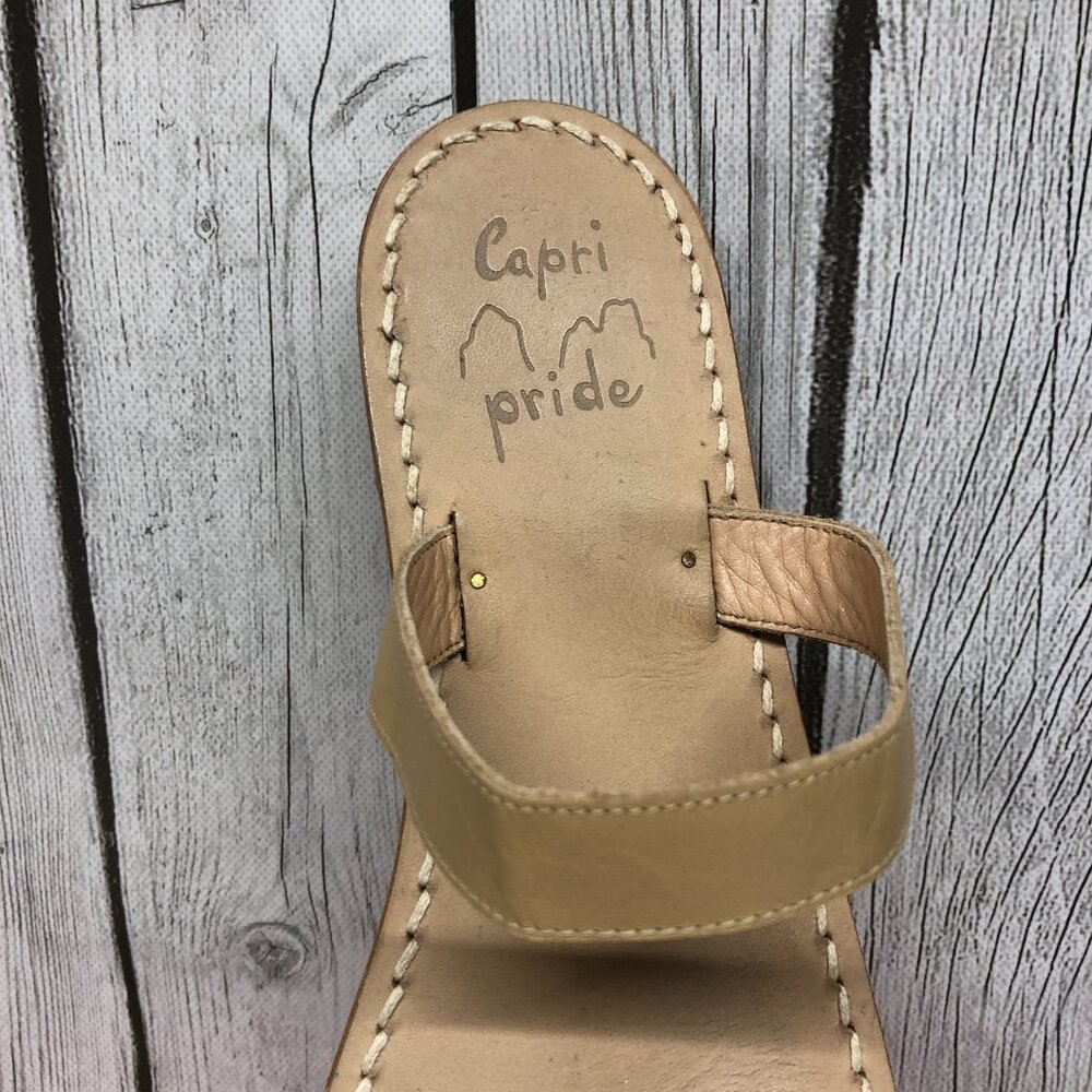 Capri Pride Handmade Leather Sandals Size 9 - Picture 4 of 6